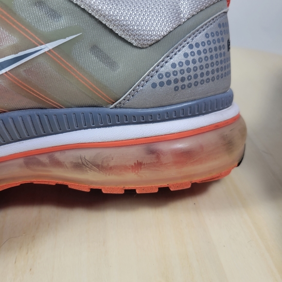 Nike Grey Orange Air Max 2009 Running Sneakers 354750-002 Women's Size 8.5 - Picture 13 of 14